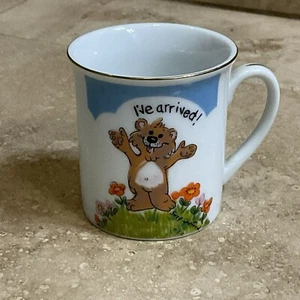 Suzy Spafford Mug I’ve Arrived 1977 Cameron Japan Suzy's Zoo Enesco Small Cup - Picture 1 of 5