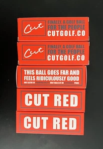15 Cut Golf Balls - 3 Packs Of 5 - White - BRAND NEW - ORIGINAL PACKAGING - Picture 1 of 2