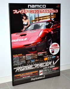 Ridge Racer V - Póster promocional B2 tamaño 51,5 cm x 73 cm - Playstation 2 - 1999 - Imagen 1 de 3