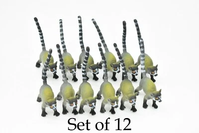 Lémur cola de anillo, animal de plástico muy bonito, 3" CWG110 B237 Foto 1 de 4