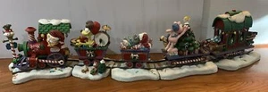 Garfield Danbury Mint Christmas Express Holiday Train Set PAWS Jim Davis No Box - Picture 1 of 14