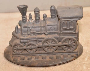 Rare cast iron train wood stove steam pot cover collectible railroad display - Picture 1 of 7