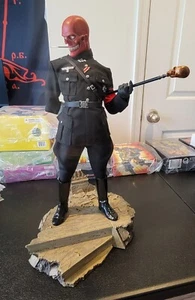 Estatua exclusiva de calavera roja formato premium SIDESHOW - Imagen 1 de 5