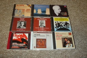 Lot of 9 Bela Bartok CDs. 6 String Quartets, Wooden Prince, 3 Piano Concertos ++ - Picture 1 of 2