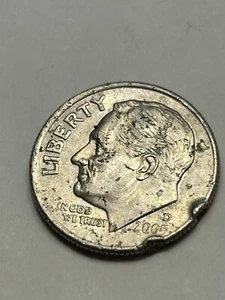 2005 D Roosevelt Dime Errors-Wide AM/Rim Error See Pics For Errors (32) - Picture 1 of 3