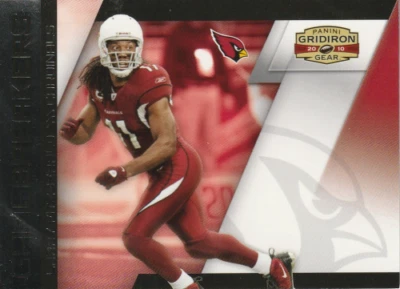 2010 Panini Gridiron Gear Gamebreakers Silver #1 Larry Fitzgerald /250 Cardinals - Image 1 of 2
