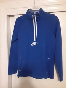 VTG. NIKE 1/4 ZIP BLUE BOYS XL SWEAT SHIRT ( VGC) - Picture 1 of 13