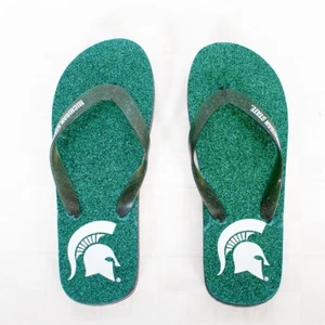 Michigan State Spartans Unisex Flip Flops Größe 9,5 grün - Bild 1 von 3