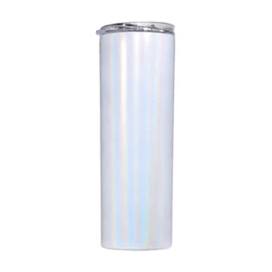 20 OZ VASO DE ACERO INOXIDABLE BRILLANTE CON PAJA Y TAPA PARA SUBLIMACIÓN - Imagen 1 de 2