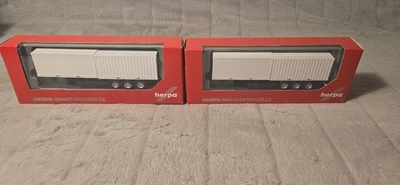 2 X Herpa 076494-002 Containerauflieger 3a unbespielt OVP S046-39 - Bild 1 von 4