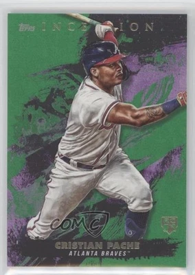 2021 Topps Inception Green Cristian Pache #63 Rookie RC - Image 1 of 2