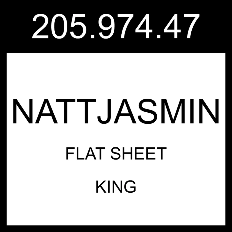 IKEA NATTJASMIN Sábana Plana Azul-Verde King 205.974.47 Foto 1 de 1