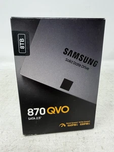 SAMSUNG 870 QVO Series 2.5" 8TB SATA III Samsung 4-bit MLC V-NAND Internal Solid - Picture 1 of 3