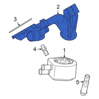 For Ford Excursion 2000-2004 Ford YC3Z6881B Engine Oil Filter Adapter - Изображение 1 из 4