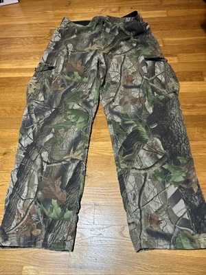 Calças camufladas masculinas Scent Blocker plus forradas grandes Realtree madeira perfume fotos - Imagem 1 de 4