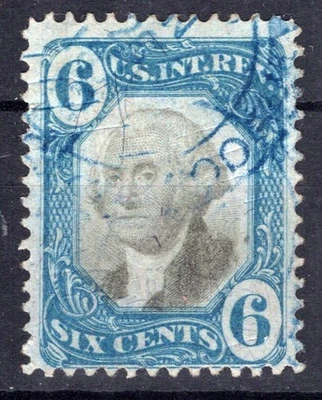 US R108 Used VF 6c blue & blue Documentary Revenue ZAYIX 0825SB1743 - Image 1 of 2