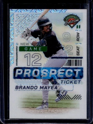 2024 Panini Prospect Edition Brando Mayea Holo Ticket Mojo #25/25 Yankees - Image 1 of 2