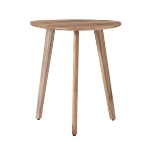 Armstrong 16 in. x 16 in. x 18 in. Natural Triangle Solid Mango Wood End Table - Picture 1 of 8