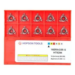 Hopson Tools 16ER/IR AG55 (Bronze) Carbide Inserts Laydown Threading 55 Degre... - Picture 1 of 6