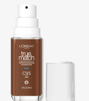 L'Oreal True Match Foundation ~  C9.5 Cool Deep ~ 1 FL OZ ~ FAST SHIP - Image 1 of 3