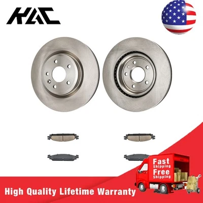 Front Disc Brake Rotors Brakes Pads For Lincoln MKS 2009-2012 Ford Flex 2012-19 — 第 1/4 张图片