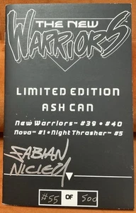 The New Warriors Limited Edition Ash Can Signed 55 Of 500 - Picture 1 of 7