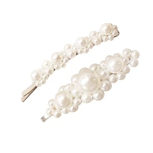 Culturesse Alexis Vintage Pearly Barrette Set - Picture 1 of 8