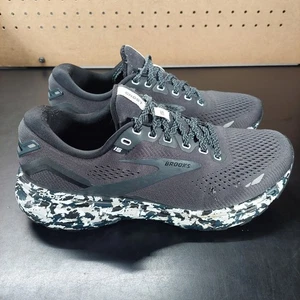 Brooks Ghost 15 Shoes Womens 8.5 Black Camo Running Walking Lightweight Sneakers - Picture 1 of 5