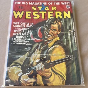 JANUARY 1948 STAR WESTERN PULP MAGAZINE - WET CATTLE IN GRINGO PASS VGC - Picture 1 of 12