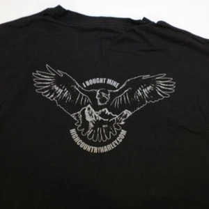 Cheyenne WYOMING MOTORCYCLES BIKER HIGH COUNTRY TEE T SHIRT XL Black Hanes Beefy - Picture 1 of 4