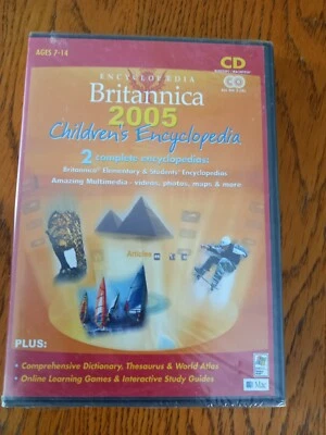 BRITANNICA 2005 CHILDREN'S ENCYCLOPEDIA PC CD ROM SEALED - Image 1 of 3