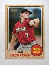 2017 Topps Heritage Minors Base #133 Phil Bickford - Carolina Mudcats