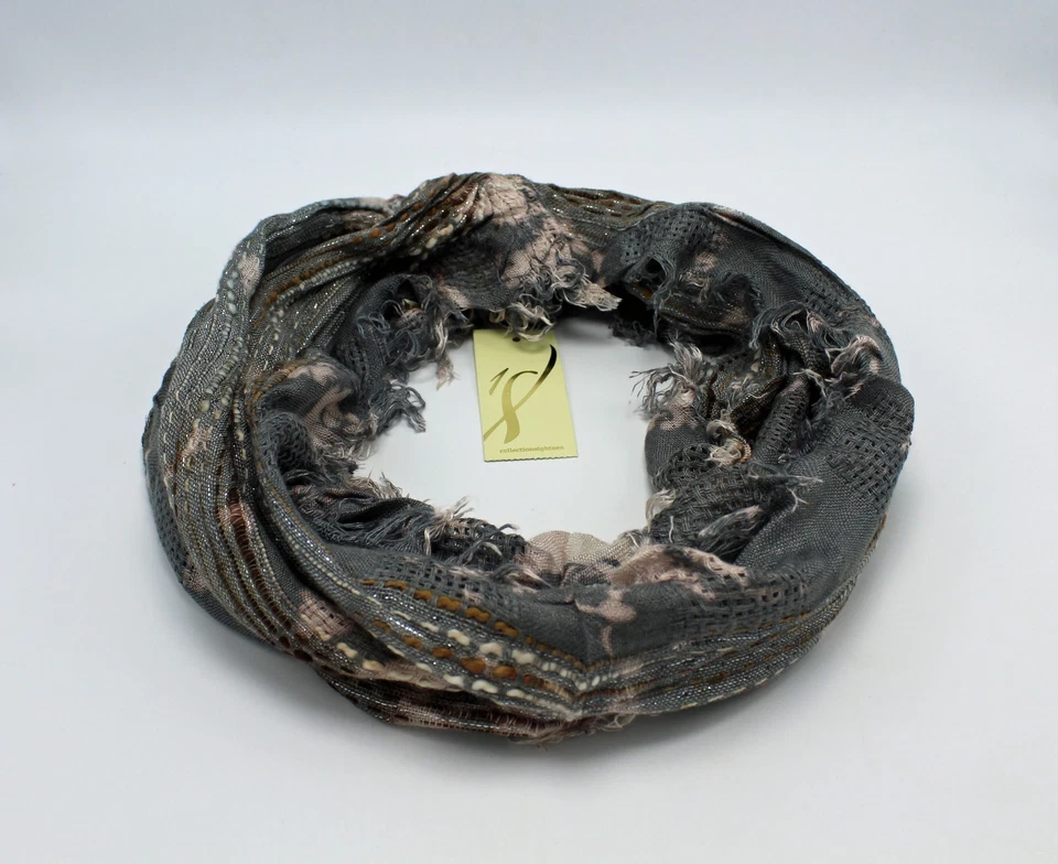 Новая мини-петля «Collection 18» Blossom Wash 20X18 дюймов с узловатой бахромой — L15 - Изображение 1 из 1