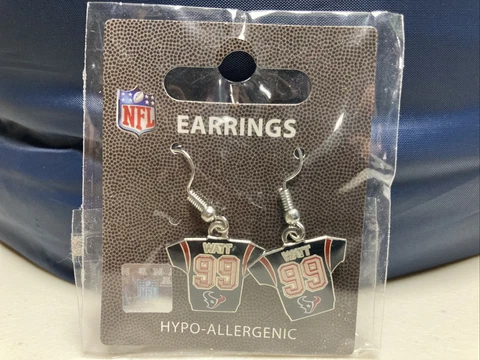 NFL Houston Texans 2016 NFL Earrings in Pack J.J. WATT Cover