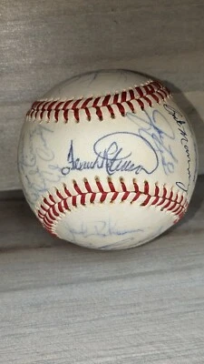Bola Spalding OAL 1976 firmada por los Indios de Cleveland 27 firmas con nuestro certificado de autenticidad Foto 1 de 4