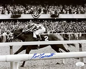 Ron Turcotte Sekretariat handsigniertes 8x10 Foto Triple Crown (Zeuge JSA COA) - Bild 1 von 1