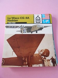 1945 War War Le Wago CG-4A Hadrian the Glider Card Card Card 1978