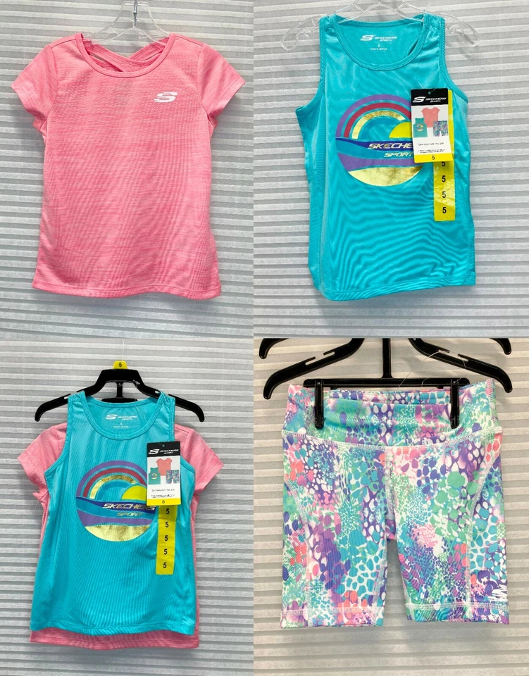 Skechers Girl’s 3-piece Active Set Pink Size 7