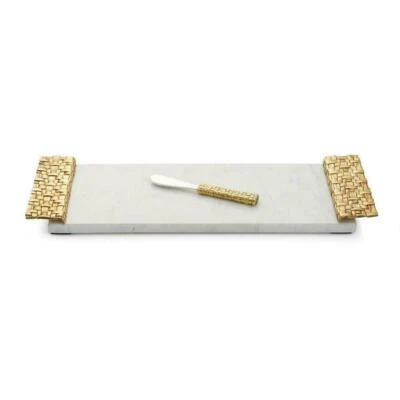 Michael Aram Marble Palm Cheese Board with Spreader - 174915 - Image 1 of 2