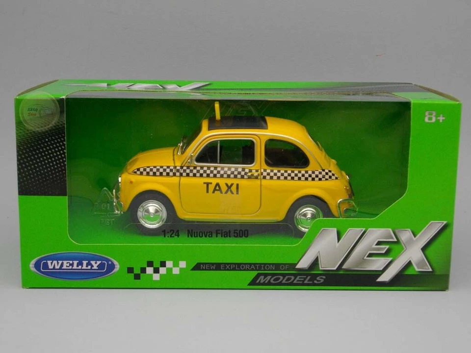 Fiat Nuova 500 "Taxi" - Welly 1:24 - WE22515TX - Immagine 1 di 1