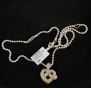 LAGOS 18K Gold & Sterling Silver Beloved Heart Pendant Necklace NWT $750 - Picture 1 of 14
