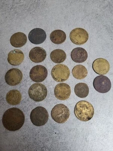 LOT DE 22 PIECES DE MONNAIE ET JETONS - Bild 1 von 10
