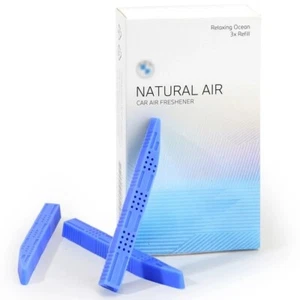 3x Natural Air Car Freshener Refill Kit For BMW Blade Holder Relaxing Ocean - Picture 1 of 1