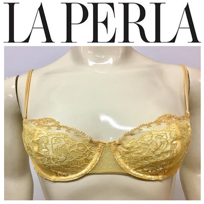 Sujetador de encaje dorado LA PERLA 931 * 32B * Precio de venta sugerido por el fabricante 220 USD Foto 1 de 4