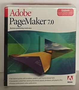 Adobe PageMaker 7.0 Plus for Macintosh Full Retail Version In Box