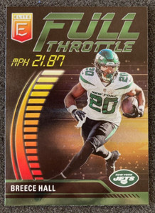 2023 Donruss Elite Breece Hall Full Throttle FT-BH. New York NY Jets