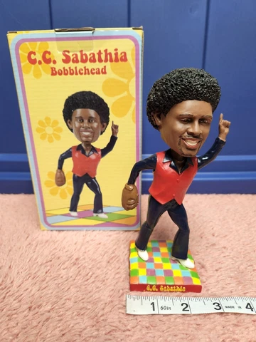 Cleveland Indians CC Sabathia Disco Bobblehead SGA Indians Bobblehead Cover