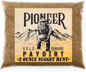 Pioneer '2 Ounce Nugget Hunt' Gold Paydirt Panning Pay Dirt Bag – Gold Prospecti - Picture 1 of 5