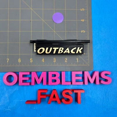 1995-1999 Subaru Outback OEM Factory Gold Front Grille Grill Badge Emblem - Image 1 of 4