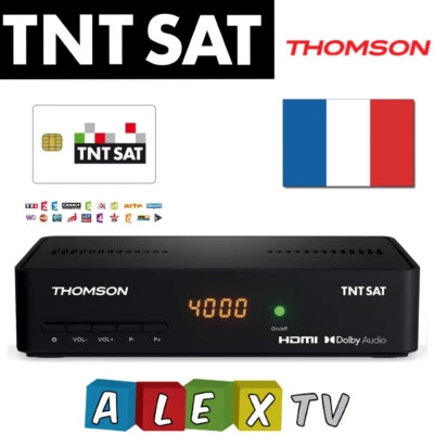 TNTSAT HD Thomson HD Decoder mit 48 Monaten TNTSAT HD Prepaid Französische TV Karte - Bild 1 von 4